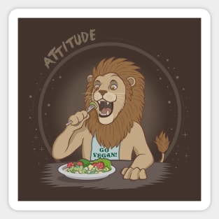 ATTITUDE: go vegan! Sticker